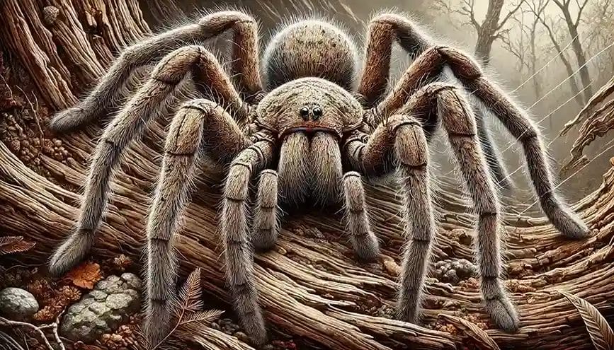 A detailed image of a Huntsman spider