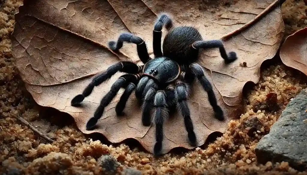 An image of a trapdoor spider