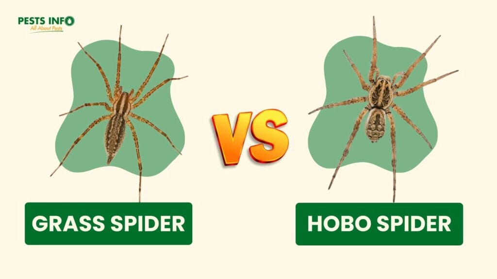 Grass Spider vs Hobo Spider