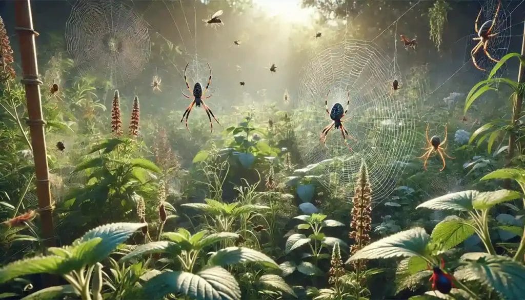 image of a garden with various plants