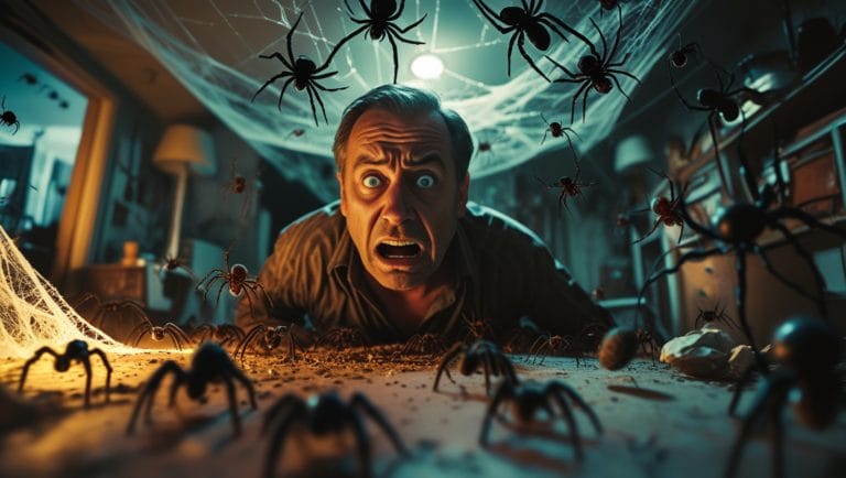 What time of day are spiders most active?